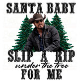 DTF Screen Print Image - Santa Baby Slip a Rip